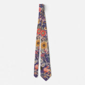 装飾フローラプリント ネクタイ (裏面)