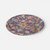 装飾フローラプリント ペーパープレート (アングル)