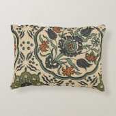 装飾フローラペルシアタイルデザイン アクセントクッション (裏面)