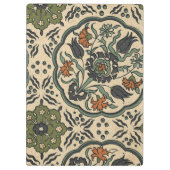 装飾フローラペルシアタイルデザイン クリップボード (裏面)