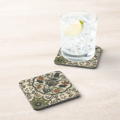 装飾フローラペルシアタイルデザイン コースター (右側)