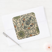 装飾フローラペルシアタイルデザイン スクエアシール (封筒)