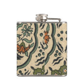 装飾フローラペルシアタイルデザイン フラスク (裏面)