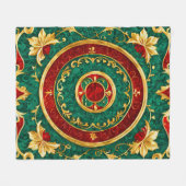 装飾フローラホリデイフリースブランケット フリースブランケット (正面(横))