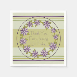 装飾フローラリングや輪デザイン スタンダードカクテルナプキン