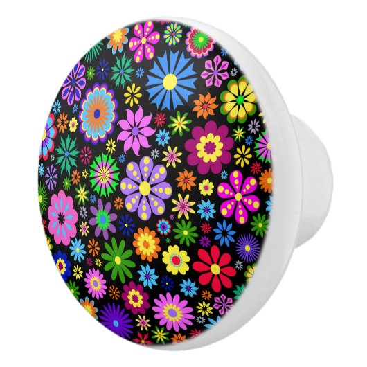 装飾フローラ引出しノブ – SRF セラミックノブ (右)