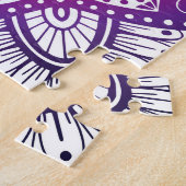 装飾フローラ曼荼羅:カラフルヴィンテージ。 ジグソーパズル (側面)