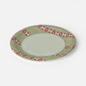 装飾フローラ特別な機会 ペーパープレート (アングル)