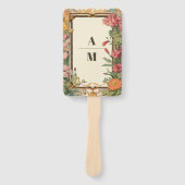 装飾フローラ結婚アールヌーボー ハンドファン (正面)