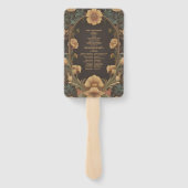 装飾フローラ結婚アールヌーボー ハンドファン (裏面)