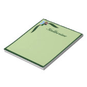 装飾フローラ縁どグパーソナライズされたン ノートパッド (回転)