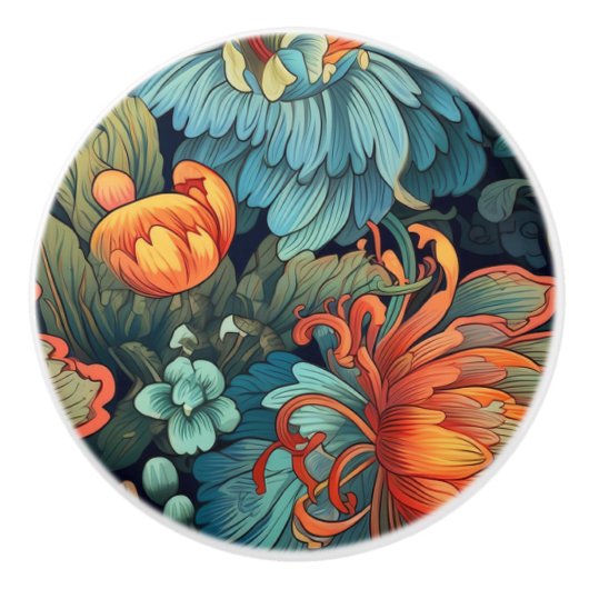 装飾フローラ製ノブ セラミックノブ (正面)