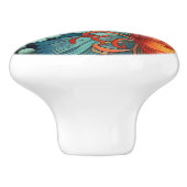 装飾フローラ製ノブ セラミックノブ (側面)