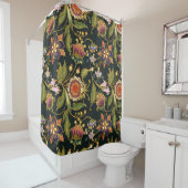 装飾フローラ:アクリルゴールデンパープル。 シャワーカーテン (インサイチュ)