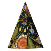 装飾フローラ：アクリルゴールデンパープル。 パーティーハット (裏面)