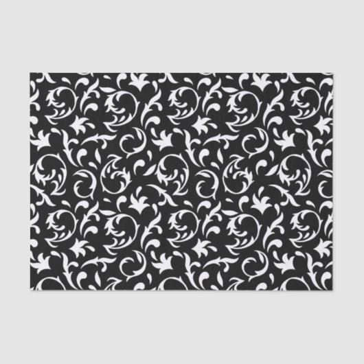 装飾フローラ(白ティッシュペーパー) 薄葉紙 (正面)