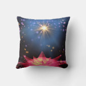 装飾ブルーのピンクのロータスグリッターフェイク箔 クッション (裏面)