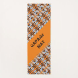 装飾ブルーデザインパターン ヨガマット