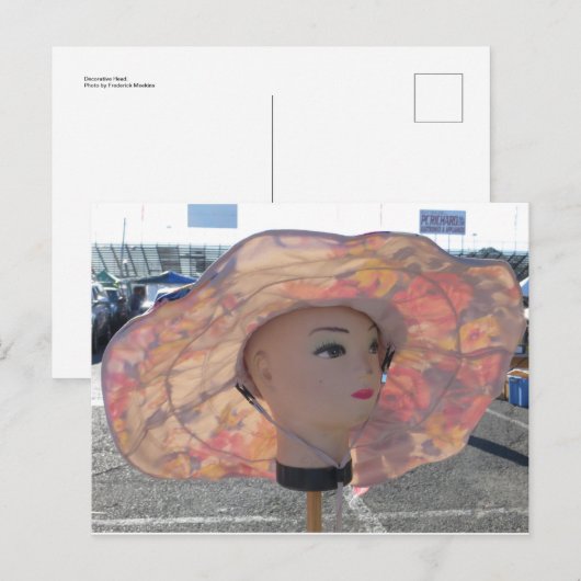 装飾ヘッド ポストカード (正面/裏面)