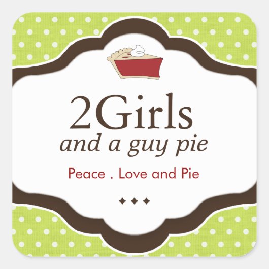 装飾ベーカリーシール スクエアシール (正面)