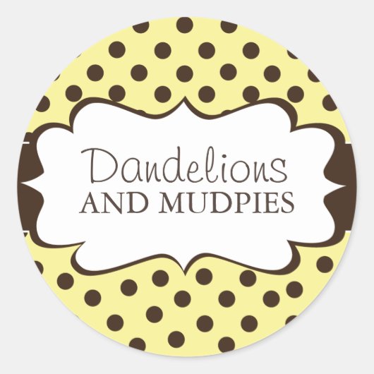 装飾ベーカリーシール ラウンドシール (正面)