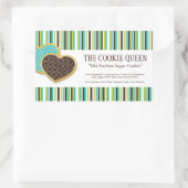 装飾ベーカリー原料ラベル 長方形シール (バッグ)