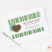 装飾ベーカリー原料ラベル 長方形シール (封筒)