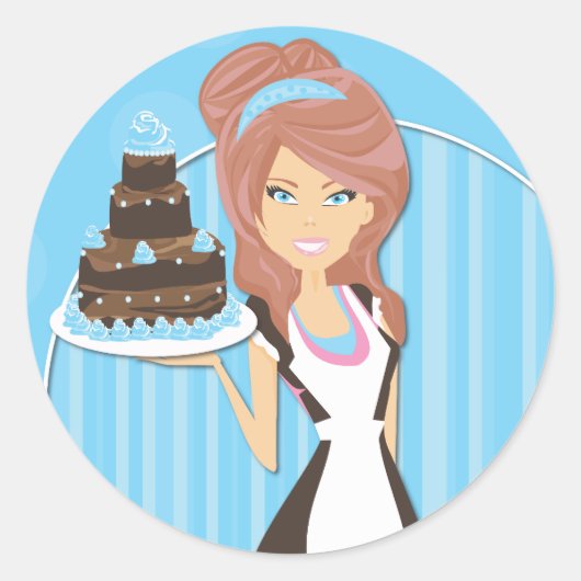 装飾ベーカーのシール ラウンドシール (正面)