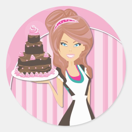 装飾ベーカーのシール ラウンドシール (正面)