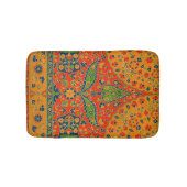 装飾ペルシャフローラプリント バスマット (正面)