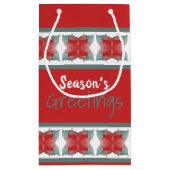 装飾ホリデーテーマ スモールペーパーバッグ (裏面)