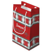 装飾ホリデーテーマ スモールペーパーバッグ (裏面アングル)