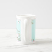 装飾マグカップ中国みすぼらしいシックなバラ ボーンチャイナマグカップ (裏面)