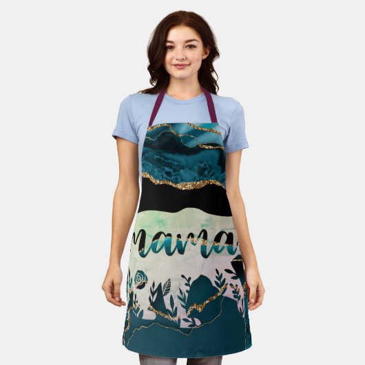 装飾ママベア エプロン (着用した状態)