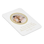 装飾ミニマルクラシックリストのクリスマスイブ写真 マグネット (右側)