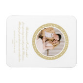 装飾ミニマルクラシックリストのクリスマスイブ写真 マグネット (横)