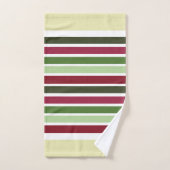 装飾ミントグリーンとクリーム バスタオルセット (ハンドタオル)