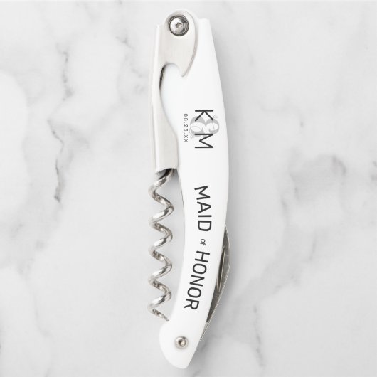 装飾モダンの結婚メイド・オブ・オーナー（花嫁付き添い人）B ID887 ソムリエナイフ (正面)