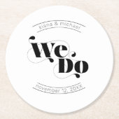 装飾モダンのID887 ラウンドペーパーコースター (正面)