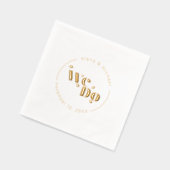 装飾モダンのID887 箔ナプキン (左)