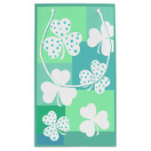 装飾モダンサンパトリックの日デザイン | スモールペーパーバッグ (裏面)