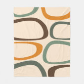 装飾モダンスタイリッシュ抽象芸術パターン接線 フリースブランケット (正面)