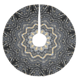 装飾モダンホリデーツリースカート ブラッシュドポリエステルツリースカート