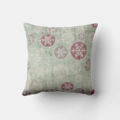 装飾モダンヴィンテージレトロ結晶スノーフレーク クッション (裏面)