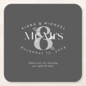 装飾モダン者のBk ID887 スクエアペーパーコースター (正面)