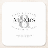 装飾モダン者のID887 スクエアペーパーコースター (正面)