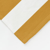 装飾モダン茶色の白ストライプテンプレート フリースブランケット (角)