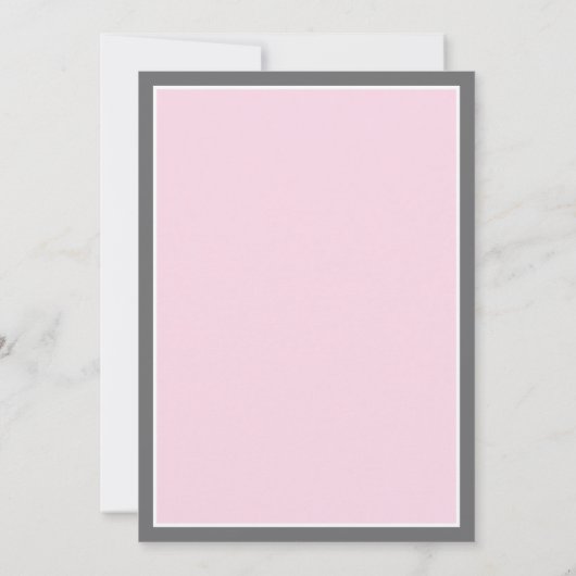 装飾モダン赤面結婚ズ 招待状 (裏面)