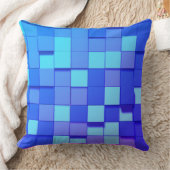 装飾モダン青アクセント枕 クッション (ブランケット)