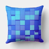 装飾モダン青アクセント枕 クッション (裏面)